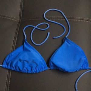 blue triangle swim top